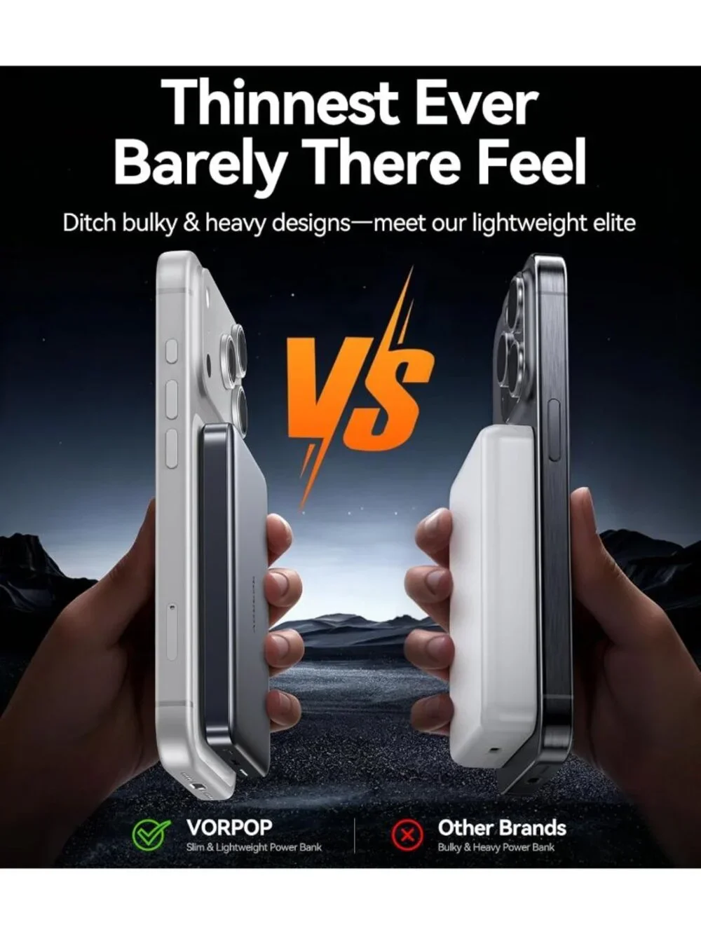 Ultra-Slim 10,000mAh Magnetic Power Bank | Fast Charging, Wireless Battery Pack